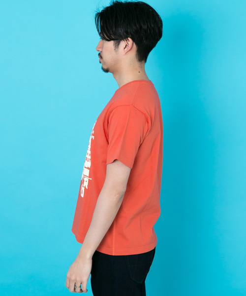 WORK NOT WORK URBAN RESEARCH（ワークノットワークアーバンリサーチ）の「度詰天竺WHISPER BIRD T-SHIRTS（Tシャツ/カットソー・メンズ・オレンジ・LARGE/SMALL/MEDIUM）」の5枚目の写真
