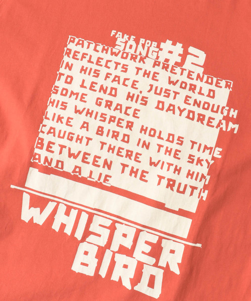 WORK NOT WORK URBAN RESEARCH（ワークノットワークアーバンリサーチ）の「度詰天竺WHISPER BIRD T-SHIRTS（Tシャツ/カットソー・メンズ・オレンジ・LARGE/SMALL/MEDIUM）」の9枚目の写真