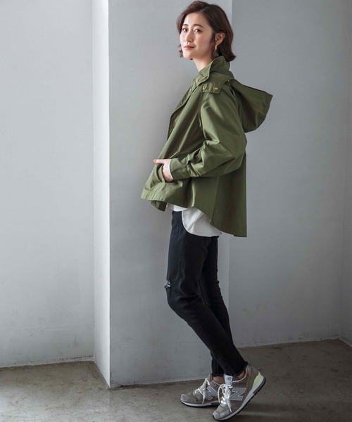 GeeRA（ジーラ）の「ライナー付フレアーマウンテンパーカー（マウンテンパーカー・レディース・ベージュ/ネイビー/カーキ・MEDIUM/LARGE/X-LARGE）」の10枚目の写真