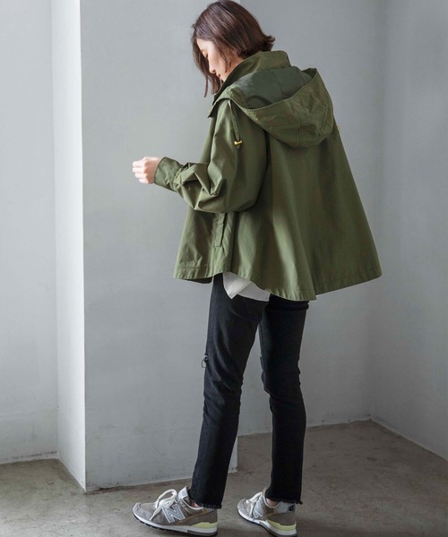 GeeRA（ジーラ）の「ライナー付フレアーマウンテンパーカー（マウンテンパーカー・レディース・ベージュ/ネイビー/カーキ・MEDIUM/LARGE/X-LARGE）」の11枚目の写真