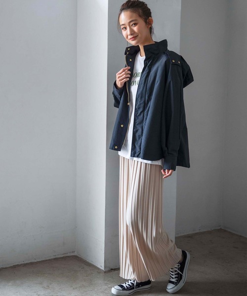 GeeRA（ジーラ）の「ライナー付フレアーマウンテンパーカー（マウンテンパーカー・レディース・ベージュ/ネイビー/カーキ・MEDIUM/LARGE/X-LARGE）」の12枚目の写真