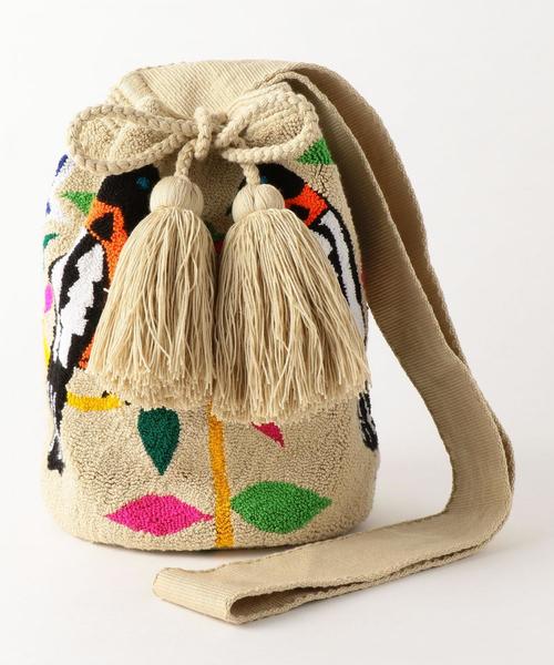 Lepidos（レピドス）の「＜LUME＞BIRD MOCHILA ショルダーバッグ（ショルダーバッグ・レディース・ブラック/ベージュ・FREE）」の2枚目の写真