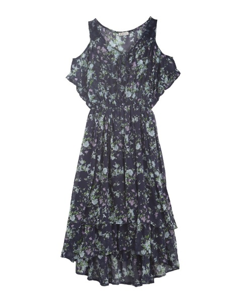 axes femme（アクシーズファム）の「花柄肩あきワンピース（ワンピース・レディース・ネイビー/サックスブルー/ピンク・MEDIUM）」の9枚目の写真