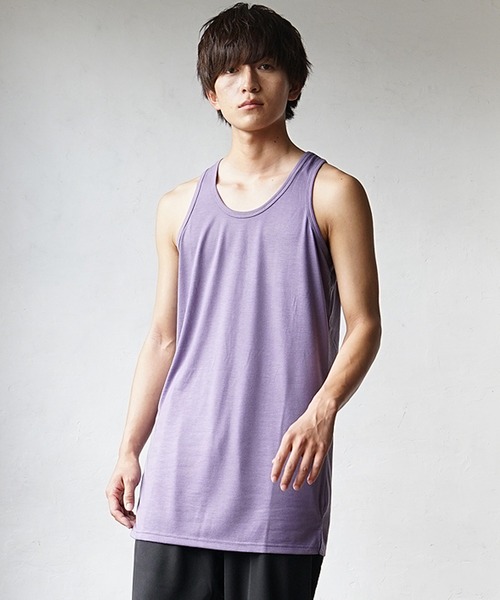 セール】【MinoriTY】タンクトップ ロング丈 裾フラットタイプ