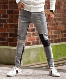 【JOKER】パッチワークスキニーデニムパンツ メンズ