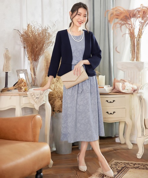 DRESS STAR(ドレス スター)の「ぺプラジャケット風パーティーボレロ(カーディガン/ボレロ・レディース・ベージュ/ブラック/コーラルピンク/ネイビー/グレー/ダークグレー・S/L/XL/XXL/M)」の17枚目の写真
