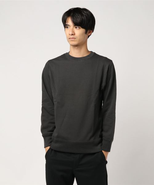 VENCEEXCHANGE（ヴァンスエクスチェンジ）の「ピグメント加工裏毛スウェットプルオーバー（スウェット・メンズ・ブラック/ベージュ・M/L）」の6枚目の写真