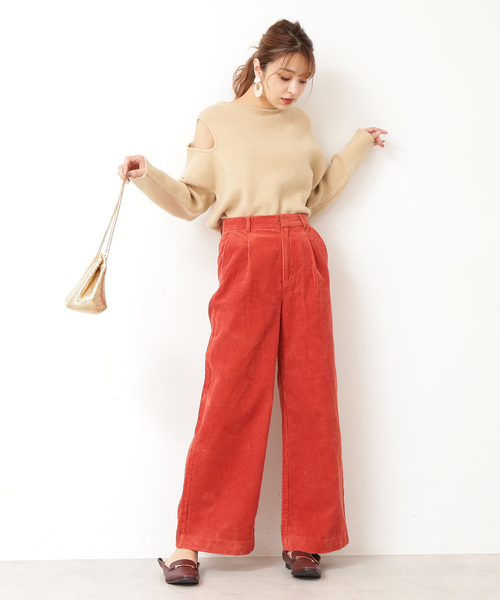 FREE'S MART(フリーズマート)の「コーデュロイストレートワイドパンツ(その他パンツ・レディース・ブルー/オレンジ/ベージュ・SMALL/MEDIUM)」の8枚目の写真