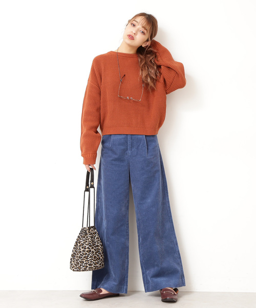 FREE'S MART(フリーズマート)の「コーデュロイストレートワイドパンツ(その他パンツ・レディース・ブルー/オレンジ/ベージュ・SMALL/MEDIUM)」の13枚目の写真