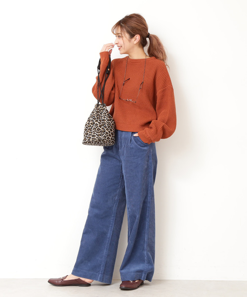 FREE'S MART(フリーズマート)の「コーデュロイストレートワイドパンツ(その他パンツ・レディース・ブルー/オレンジ/ベージュ・SMALL/MEDIUM)」の14枚目の写真