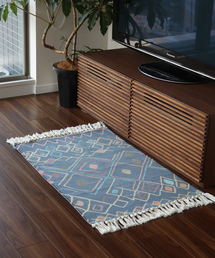 Jubilee（ジュビリー）の「ハンドメイド キリム柄 ラグマット 60x90cm（ラグ/マット）」