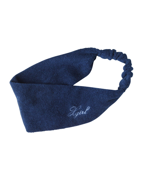 X-girl（エックスガール）の「TERRY CLOTH HAIR BAND（ヘアバンド・レディース・ブラック/レッド/ネイビー・ONE SIZE）」の3枚目の写真
