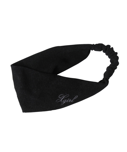 X-girl（エックスガール）の「TERRY CLOTH HAIR BAND（ヘアバンド・レディース・ブラック/レッド/ネイビー・ONE SIZE）」の2枚目の写真