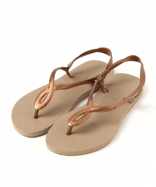 havaianas(ハワイアナス)の「havaianas*LUNA 825663(ビーチサンダル・レディース・ブラック/ベージュ・MEDIUM/LARGE)」の2枚目の写真