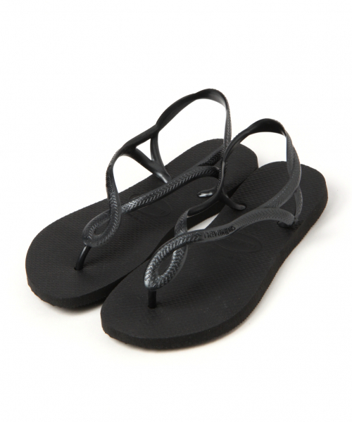 havaianas(ハワイアナス)の「havaianas*LUNA 825663(ビーチサンダル・レディース・ブラック/ベージュ・MEDIUM/LARGE)」の1枚目の写真