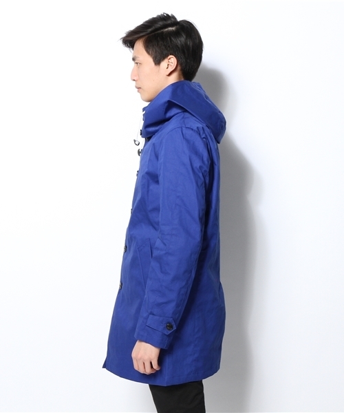 NANO universe（ナノユニバース）の「ボーダー柄ボンディングコート（その他アウター・メンズ・ベージュ/レッド/ブルー/ネイビー/マスタード・LARGE/MEDIUM）」の7枚目の写真