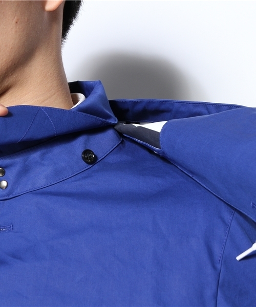 NANO universe（ナノユニバース）の「ボーダー柄ボンディングコート（その他アウター・メンズ・ベージュ/レッド/ブルー/ネイビー/マスタード・LARGE/MEDIUM）」の15枚目の写真