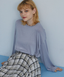 Heather | フェミニンムードTユルプルオーバー　　850338(Tシャツ/カットソー)