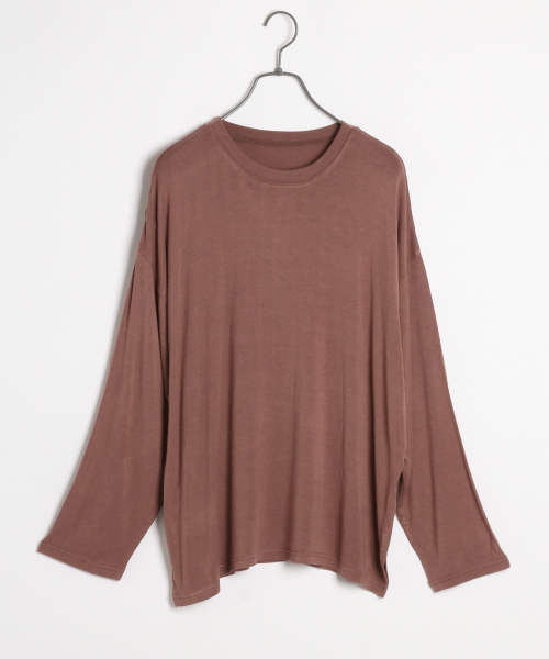 Heather（ヘザー）の「フェミニンムードTユルプルオーバー　　850338（Tシャツ/カットソー・レディース・ブラウン/ピンク/ブルー/ホワイト/ブラック/ベージュ・FREE）」の17枚目の写真