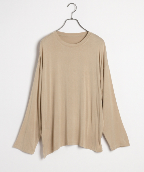 Heather（ヘザー）の「フェミニンムードTユルプルオーバー　　850338（Tシャツ/カットソー・レディース・ブラウン/ピンク/ブルー/ホワイト/ブラック/ベージュ・FREE）」の18枚目の写真