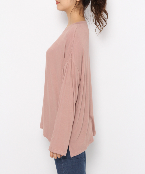 Heather（ヘザー）の「フェミニンムードTユルプルオーバー　　850338（Tシャツ/カットソー・レディース・ブラウン/ピンク/ブルー/ホワイト/ブラック/ベージュ・FREE）」の21枚目の写真