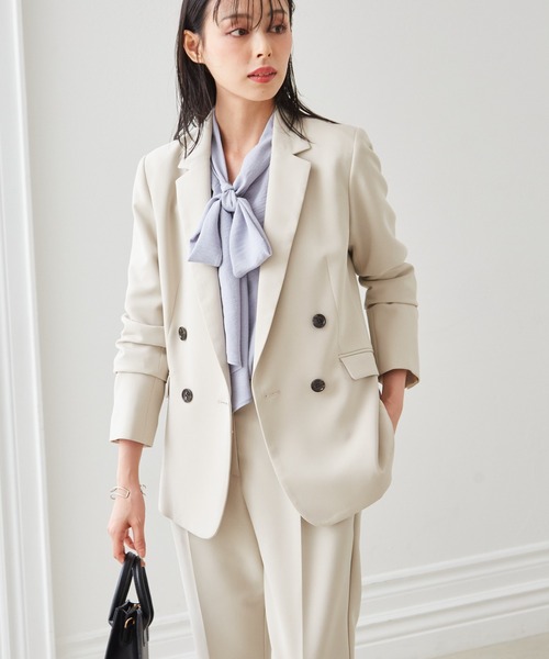 セール】[セットアップ対応]ウォッシャブル 単品 ダブルブレスト