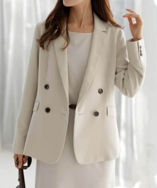 セール】[セットアップ対応]ウォッシャブル 単品 ダブルブレスト