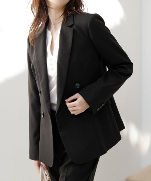 セール】[セットアップ対応]ウォッシャブル 単品 ダブルブレスト