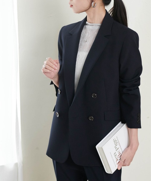 セール】[セットアップ対応]ウォッシャブル 単品 ダブルブレスト