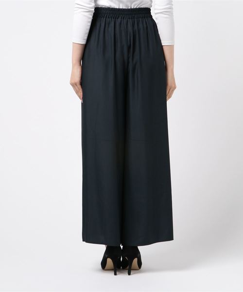 three dots(スリードッツ)の「モナコサテン パラッツォ パンツ(その他パンツ・レディース・ネイビー/グリーン系その他/ブルー系その他・S)」の5枚目の写真