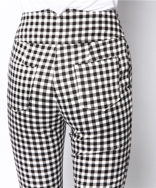 one after another NICE CLAUP(ワンアフターアナザーナイスクラップ)の「【ナイスクラップ】ハイウェストパンツ(その他パンツ・レディース・チェック/ネイビー/ホワイト・FREE)」の4枚目の写真