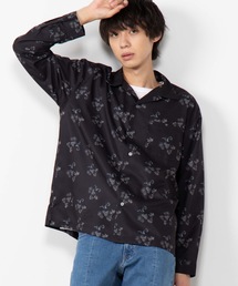 WEGO | WEGO/ローズ総柄開襟ポプリンシャツ(シャツ/ブラウス)