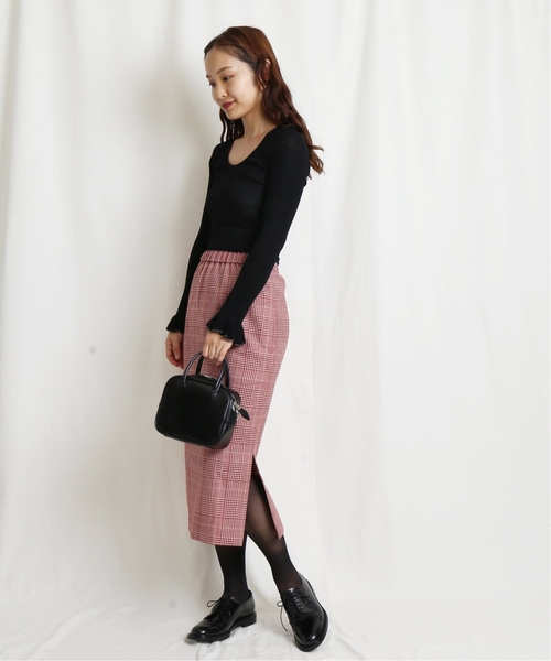 EDIT. FOR LULU(エディットフォールル)の「CARAMEL チェックスカート(スカート・レディース・レッド・X-SMALL/SMALL)」の18枚目の写真