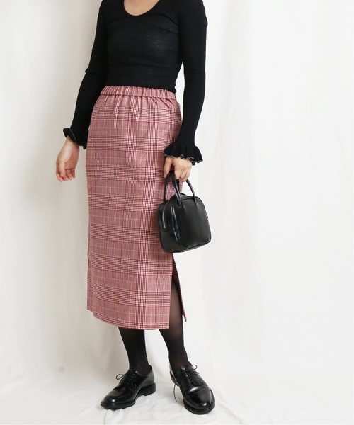 EDIT. FOR LULU(エディットフォールル)の「CARAMEL チェックスカート(スカート・レディース・レッド・X-SMALL/SMALL)」の19枚目の写真