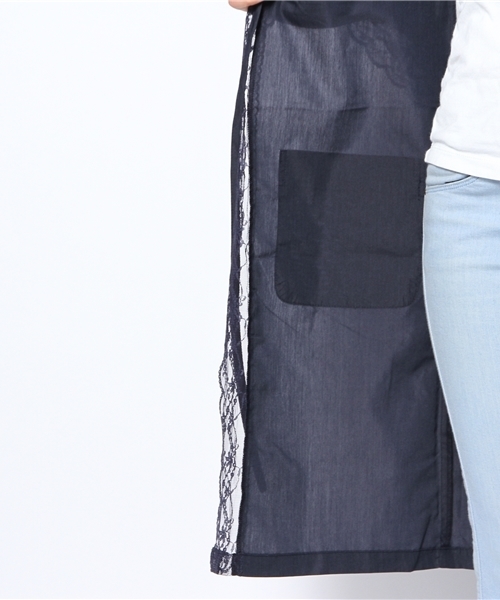 WEGO（ウィゴー）の「WEGO/レースロングガウン（カーディガン/ボレロ・レディース・アイボリー/ネイビー・FREE）」の7枚目の写真