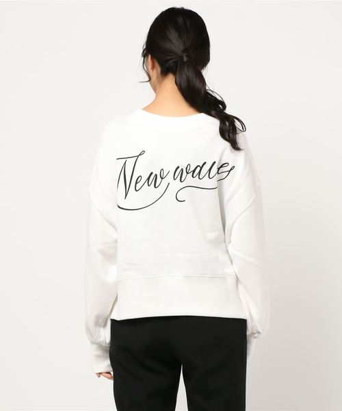 archives（アルシーヴ）の「ボリュームスリーブスウェット（Tシャツ/カットソー・レディース・ベージュ/シルバーグレー/オフホワイト・MEDIUM）」の4枚目の写真