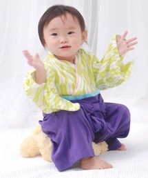 KYOETSU（キョウエツ）の「レトロ和柄袴ロンパース（ロンパース）」