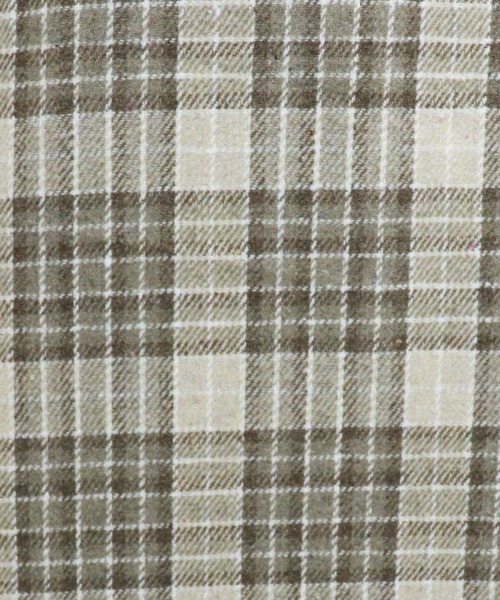 PairPair（ペアペア）の「チェック柄プリーツ切替ワンショル風2WAYワンピース（ワンピース・レディース・ベージュ/ブラウン系その他・FREE）」の16枚目の写真