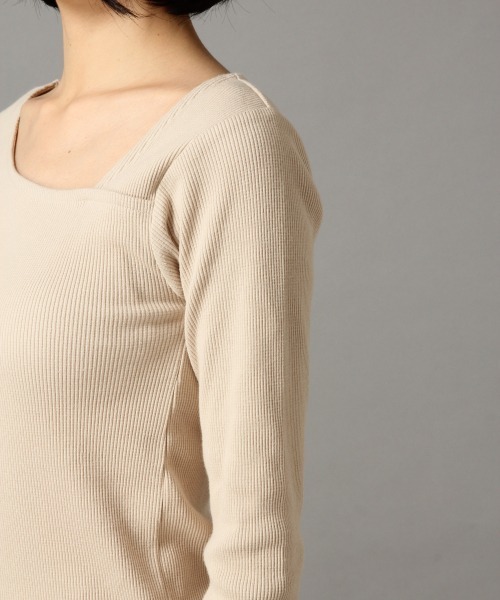 LOWRYS FARM（ローリーズファーム）の「ヘンケイリブタイトＬＳ　861679（Tシャツ/カットソー・レディース・チャコールグレー/ブラウン/ブルー/グリーン/アイボリー・MEDIUM/LARGE）」の12枚目の写真