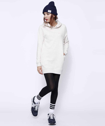 MILKFED. | ICING P/O HOODIE SWEAT DRESS　（スウェットワンピース/長袖/プルオーバー/無地）(ワンピース)