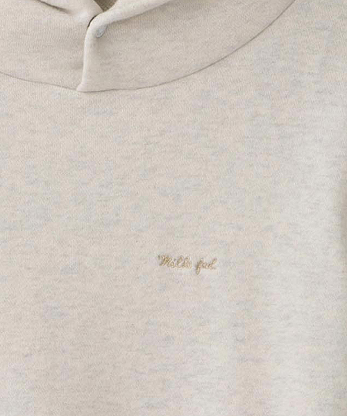 MILKFED.（ミルクフェド）の「ICING P/O HOODIE SWEAT DRESS　（スウェットワンピース/長袖/プルオーバー/無地）（ワンピース・レディース・ホワイト/ブラック/ネイビー・SMALL/MEDIUM）」の7枚目の写真