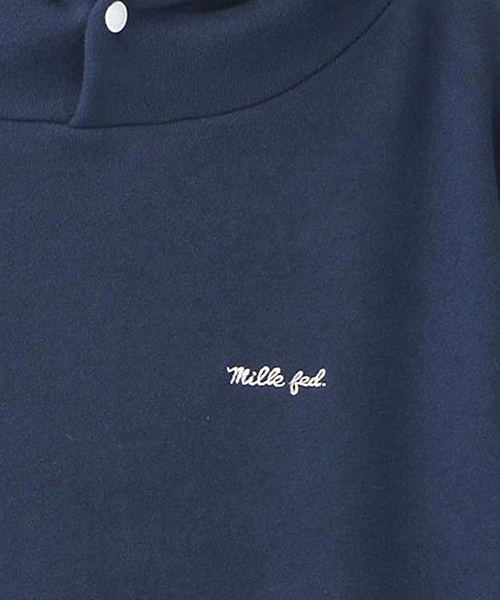 MILKFED.（ミルクフェド）の「ICING P/O HOODIE SWEAT DRESS　（スウェットワンピース/長袖/プルオーバー/無地）（ワンピース・レディース・ホワイト/ブラック/ネイビー・SMALL/MEDIUM）」の9枚目の写真