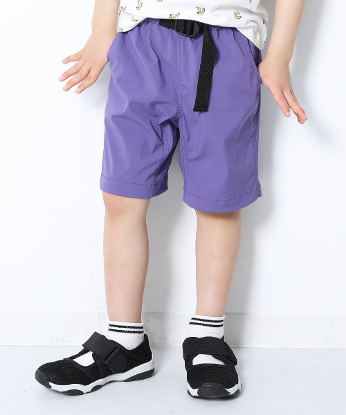 devirock（デビロック）の「ナイロンストレッチハーフパンツ（その他パンツ・キッズ・テラコッタ/ダークグリーン/パープル系その他/コーラル/バイオレット/ネイビー/ブラック・160cm/130cm/110cm/140cm/120cm/150cm/100cm）」の6枚目の写真