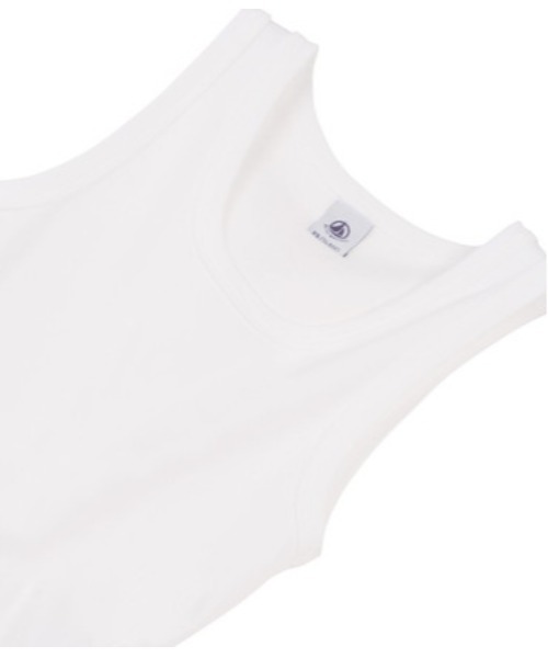 PETIT BATEAU（プチバトー）の「タンクトップ（タンクトップ・レディース・ホワイト・SMALL/MEDIUM/X-SMALL/XX-SMALL）」の2枚目の写真