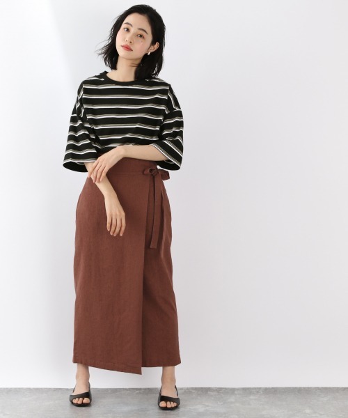 LOWRYS FARM（ローリーズファーム）の「ＢＩＧチュニックＴＥＥ　878545（Tシャツ/カットソー・レディース・チャコールグレー/ブラック/ベージュ/オフホワイト/ブルー・FREE）」の16枚目の写真