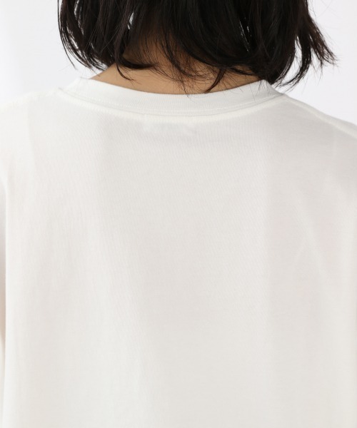 LOWRYS FARM（ローリーズファーム）の「ＢＩＧチュニックＴＥＥ　878545（Tシャツ/カットソー・レディース・チャコールグレー/ブラック/ベージュ/オフホワイト/ブルー・FREE）」の11枚目の写真