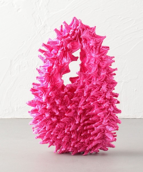 BUNZABURO（ブンザブロウ）の「BUNZABURObaiShibori BAG（エコバッグ/サブバッグ・レディース・ライトピンク/ライトブルー/ライラック/イエロー/オレンジ/ケリー/シルバー/オフホワイト/ダークブラウン/ピンク・FREE）」の8枚目の写真