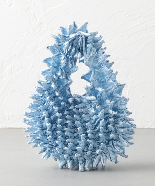 BUNZABURO（ブンザブロウ）の「BUNZABURObaiShibori BAG（エコバッグ/サブバッグ・レディース・ライトピンク/ライトブルー/ライラック/イエロー/オレンジ/ケリー/シルバー/オフホワイト/ダークブラウン/ピンク・FREE）」の5枚目の写真