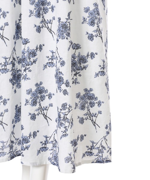 fifth(フィフス)の「バックシャンカシュクールフラワーワンピース(ワンピース・レディース・ホワイト/ネイビー・MEDIUM)」の7枚目の写真