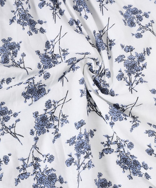 fifth(フィフス)の「バックシャンカシュクールフラワーワンピース(ワンピース・レディース・ホワイト/ネイビー・MEDIUM)」の9枚目の写真